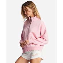 Polera Lazy Mornings Half Zip para Mujer