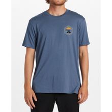 Polo Para Hombre Manga Corta Rockies Azul Billabong