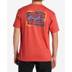 Polo-Para-Hombre-Manga-Corta-Crayon-Wave-Ii-Coral-Billabong