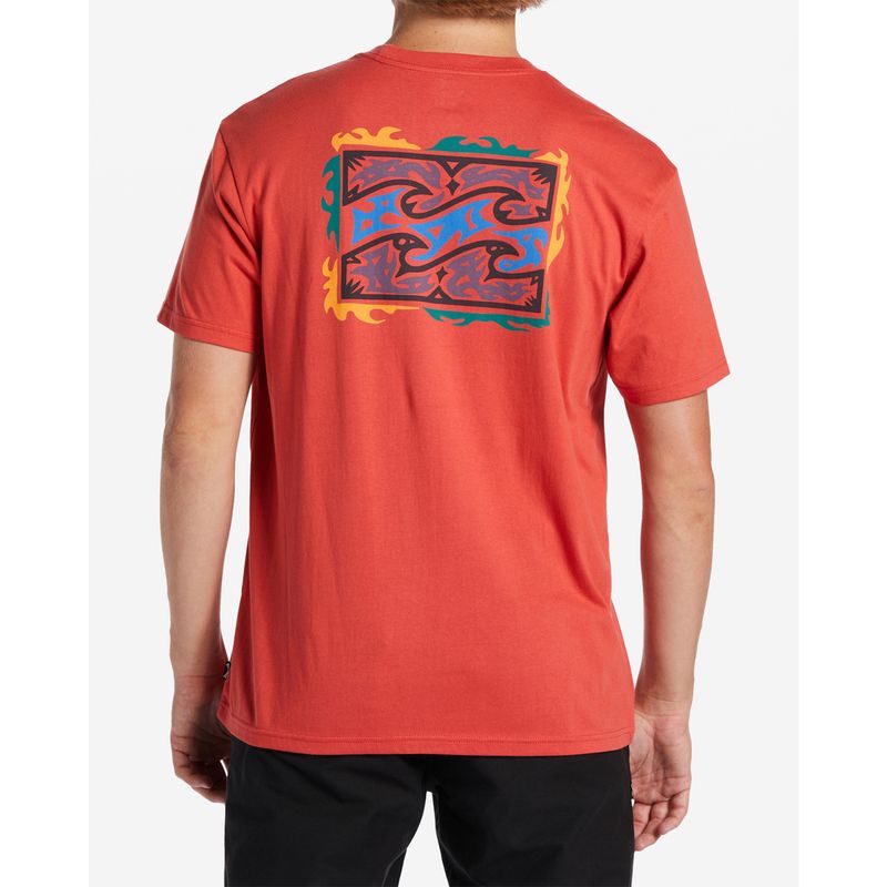 Polo-Para-Hombre-Manga-Corta-Crayon-Wave-Ii-Coral-Billabong