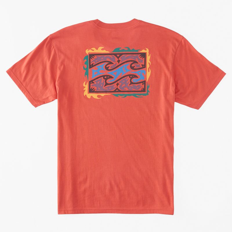 Polo-Para-Hombre-Manga-Corta-Crayon-Wave-Ii-Coral-Billabong