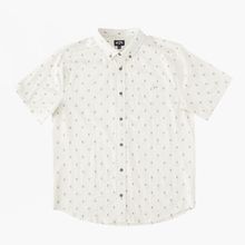 Camisa Para Niño Manga Corta All Day Jacquard Beige Billabong