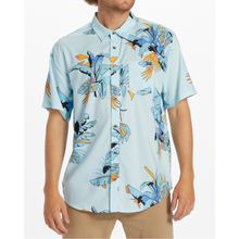 Camisa Para Hombre Manga Corta Sundays Celeste Billabong
