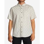 Camisa-Para-Hombre-Manga-Corta-All-Day-Jacquard-Beige-Billabong