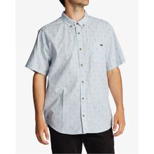 Camisa Para Hombre Manga Corta All Day Jacquard Celeste Billabong