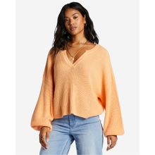 Chompa Para Mujer  No Worries Naranja Billabong