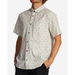 Camisa-Para-Hombre-Manga-Corta-All-Day-Jacquard-Beige-Billabong