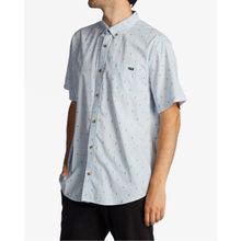 Camisa Para Hombre Manga Corta All Day Jacquard Celeste Billabong