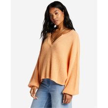 Chompa Para Mujer  No Worries Naranja Billabong
