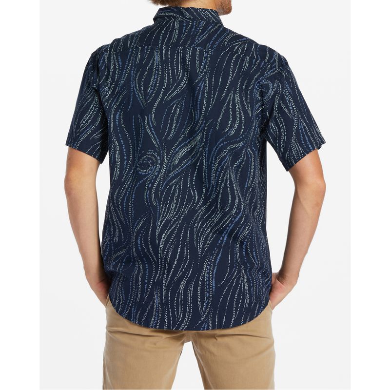 Camisa-Para-Hombre-Manga-Corta-Sundays-Mini-Azul-Billabong