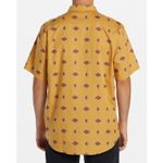 Camisa-Para-Hombre-Manga-Corta-Sundays-Mini-Amarillo-Billabong