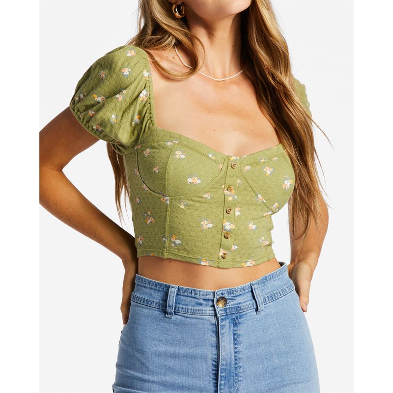 Blusa-Para-Mujer--Sweet-Memory-Verde-Billabong