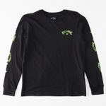 Polo-Para-Niño-Manga-Larga-Snaking-Arches-Negro-Billabong