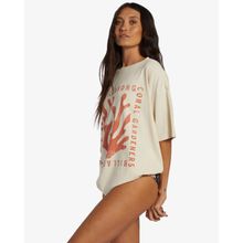 Polo Para Mujer Manga Corta True Boy Coral Gardener Blanco Billabong
