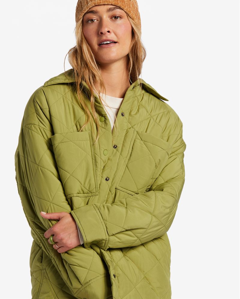 Casaca-Para-Mujer-A-Div-Transport-Shacket-Verde-Billabong