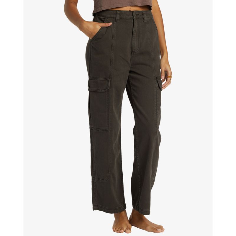 Pantalon-Para-Mujer--Wall-To-Wall-Negro-Billabong