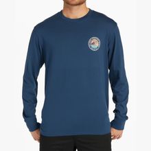 Polo Para Hombre Manga Larga Rockies Azul Billabong