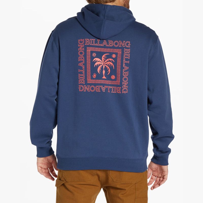 Polera-Para-Hombre-Hoodie-Short-Sands-Azul-Billabong