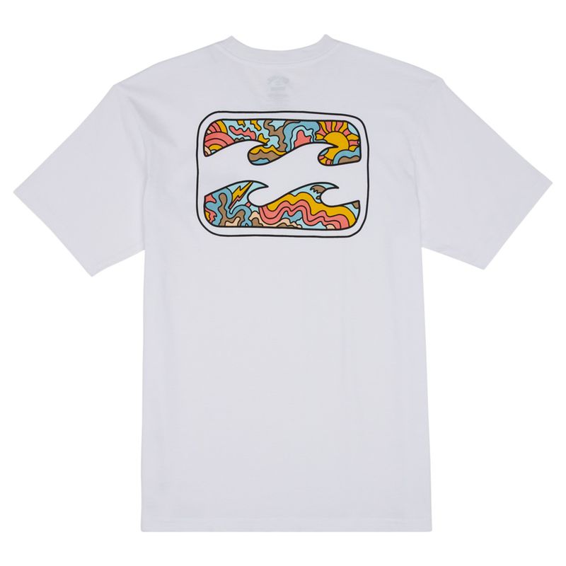 Polo-Para-Hombre-Manga-Corta-Crayon-Wave-Blanco-Billabong