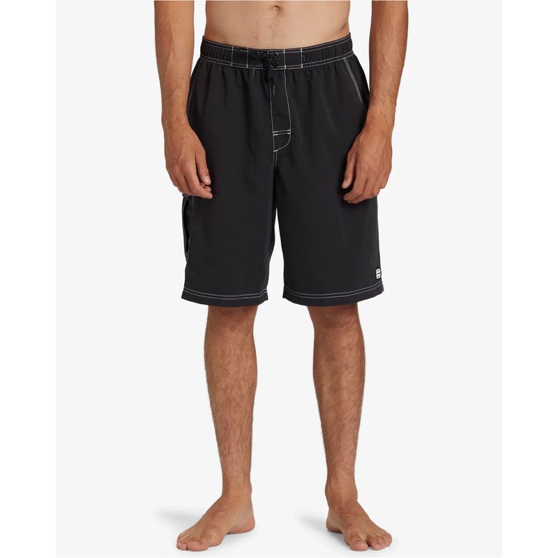 Ropa-De-Baño-Para-Hombre--Throw-On-Negro-Billabong