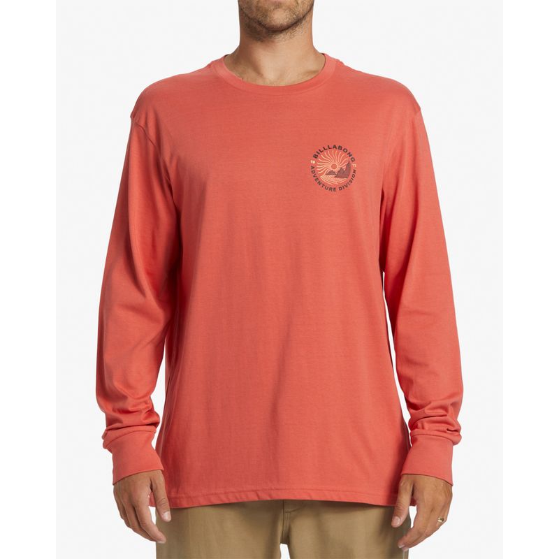 Polo-Para-Hombre-Manga-Larga-Rockies-Rojo-Billabong