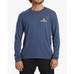 Polo-Para-Hombre-Manga-Larga-Range-Azul-Billabong