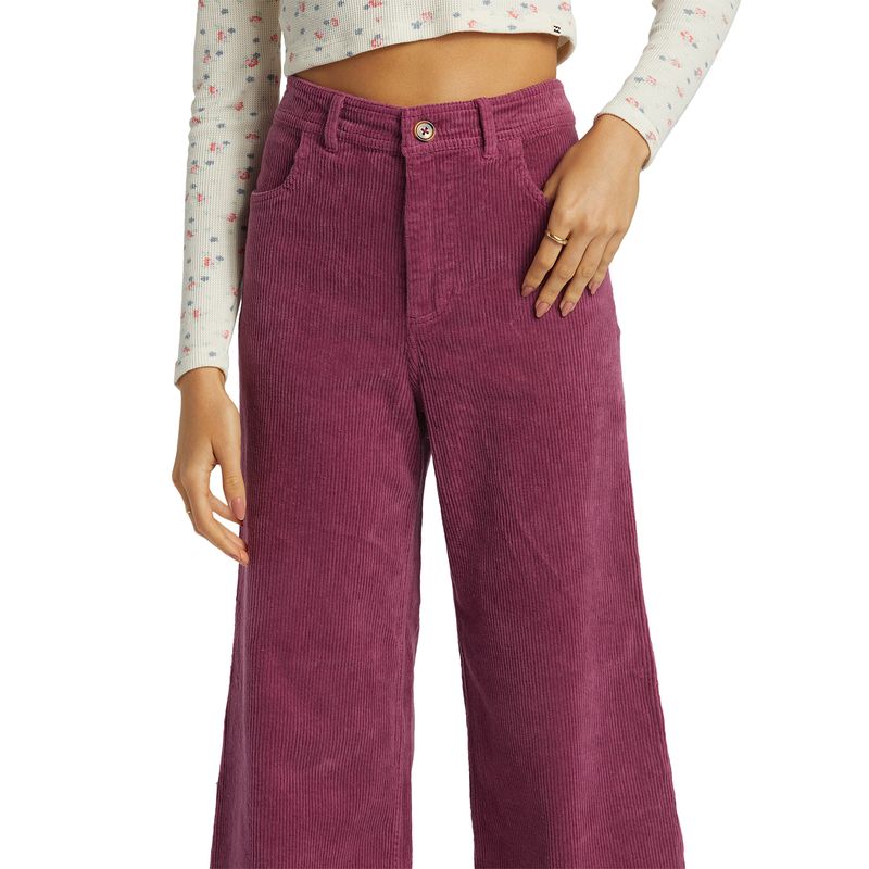 Pantalon-Para-Mujer--Be-Free-Cord-Morado-Billabong