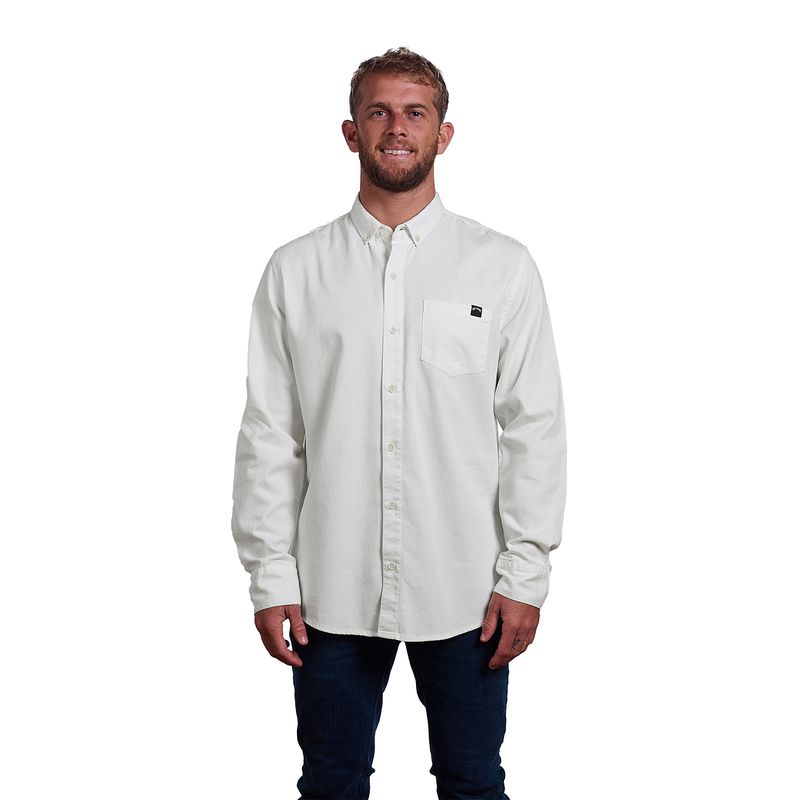 Camisa-Para-Hombre--Drill-Blanco-Billabong