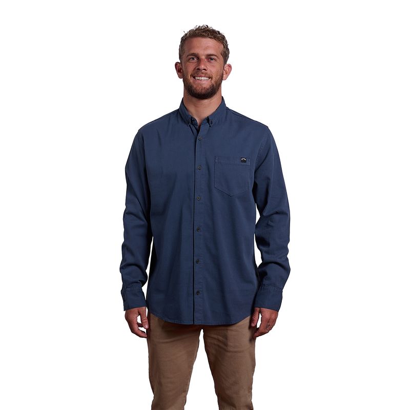 Camisa-Para-Hombre--Drill-Azul-Billabong