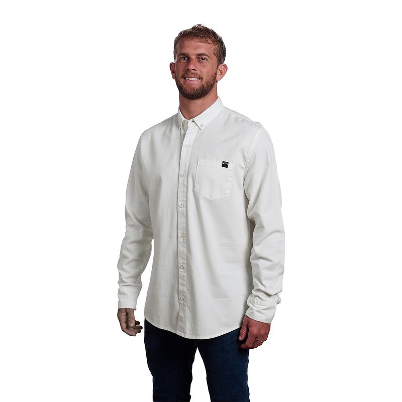 Camisa-Para-Hombre--Drill-Blanco-Billabong