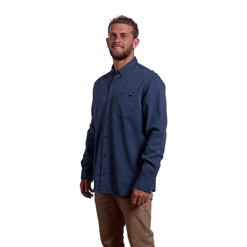 Camisa-Para-Hombre--Drill-Azul-Billabong