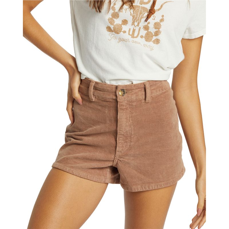 Short-Para-Mujer--Free-Fall-Cord-Marron-Billabong