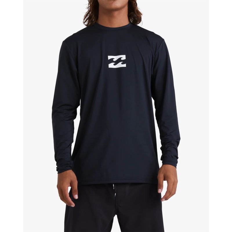 Lycra-Para-Hombre-Manga-Larga-All-Day-Wave-Negro-Billabong