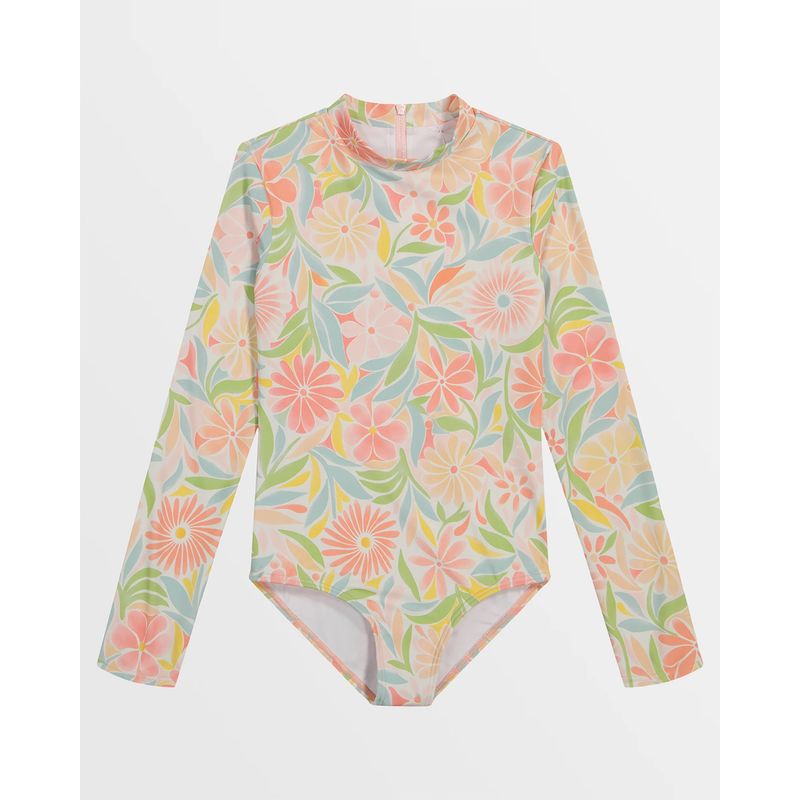 Ropa-De-Baño-Para-Niña--Girls--Is-This-Love-Long-Sleeve-Onepiece-Multicolor-Billabong