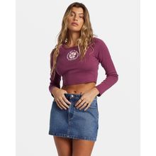 Polo Para Mujer Manga Larga Another Day In Paradise Morado Billabong