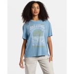 Polo-Para-Mujer-Manga-Corta-Lost-In-Bliss-Celeste-Billabong