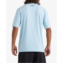 Lycra Para Hombre Manga Corta All Day Wave Celeste Billabong