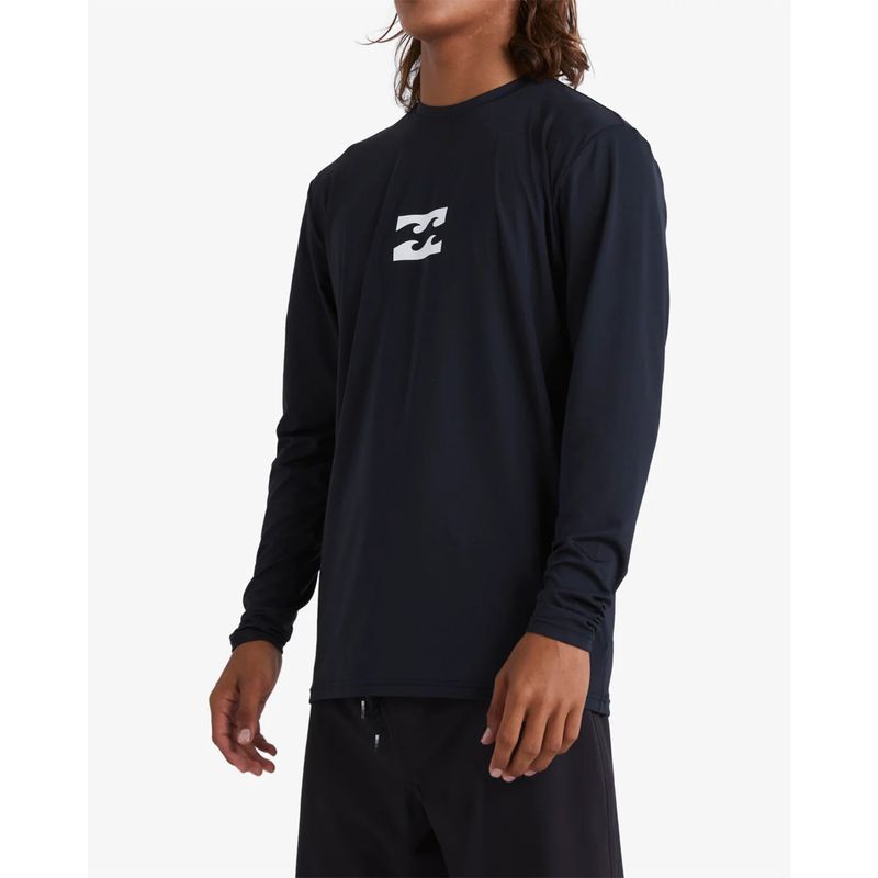 Lycra-Para-Hombre-Manga-Larga-All-Day-Wave-Negro-Billabong