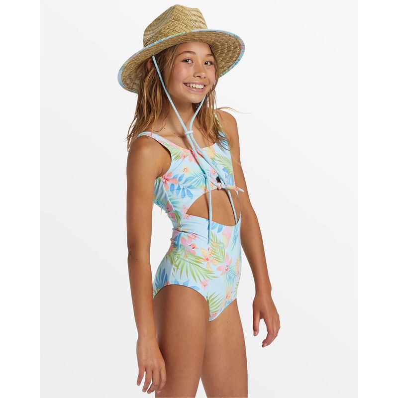 Ropa-De-Baño-Para-Niña--In-Da-Jungle-Celeste-Billabong