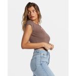 Polo-Para-Mujer-Manga-Corta-Feelin-Free-Marron-Billabong