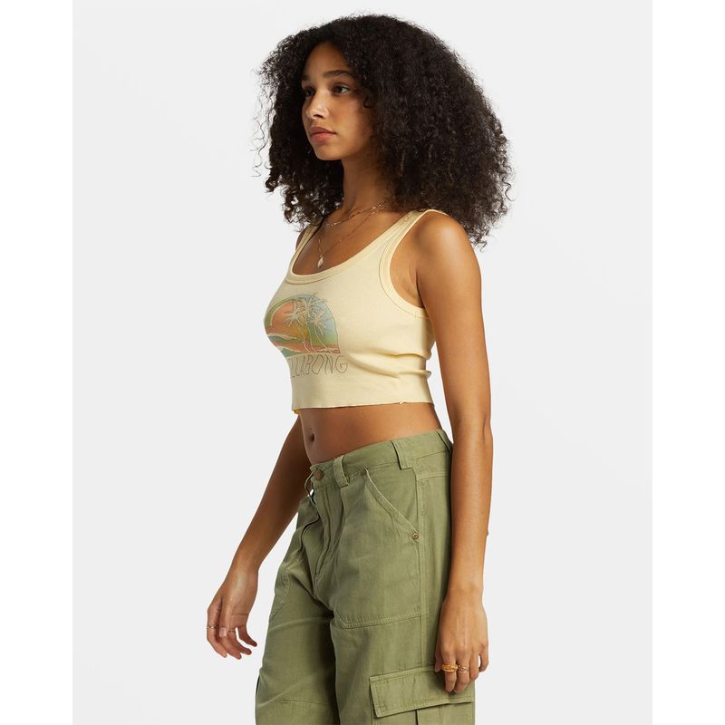 Polo-Para-Mujer--Escape-To-Nature-Amarillo-Billabong