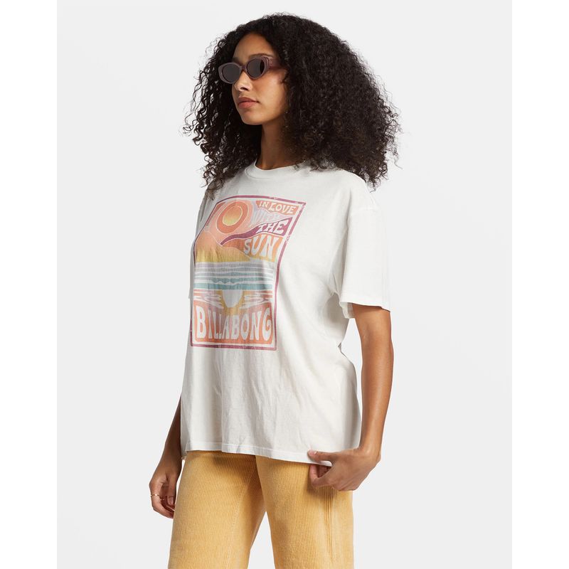 Polo-Para-Mujer-Manga-Corta-With-The-Sun-Blanco-Billabong