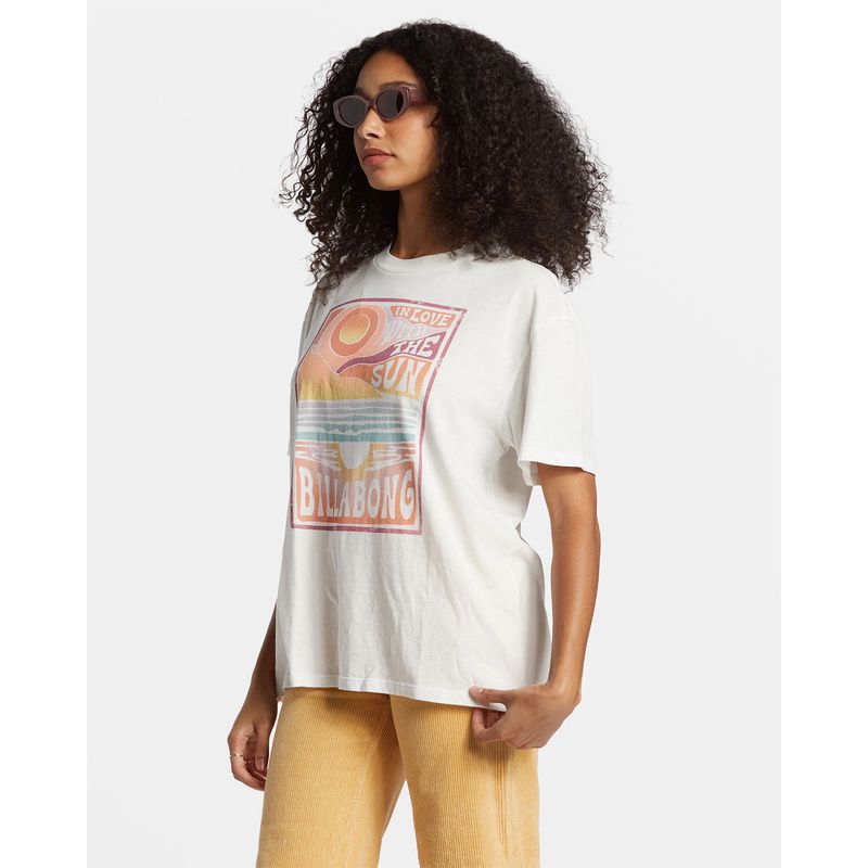 Polo-Para-Mujer-Manga-Corta-With-The-Sun-Blanco-Billabong