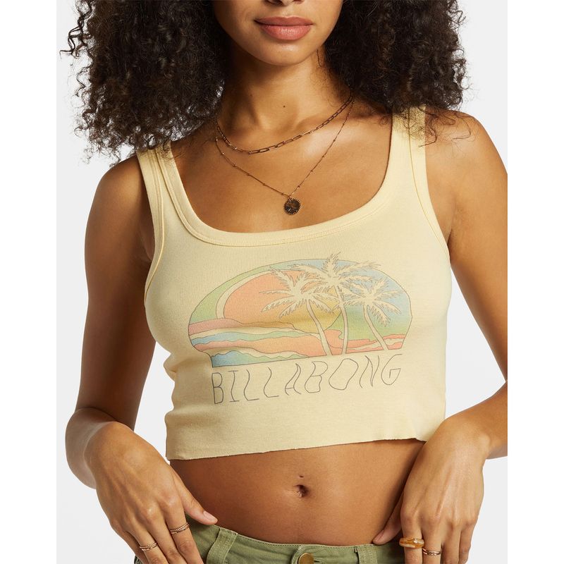 Polo-Para-Mujer--Escape-To-Nature-Amarillo-Billabong