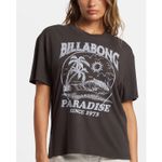 Polo-Para-Mujer-Manga-Corta-Paradise-Is-Here-Negro-Billabong