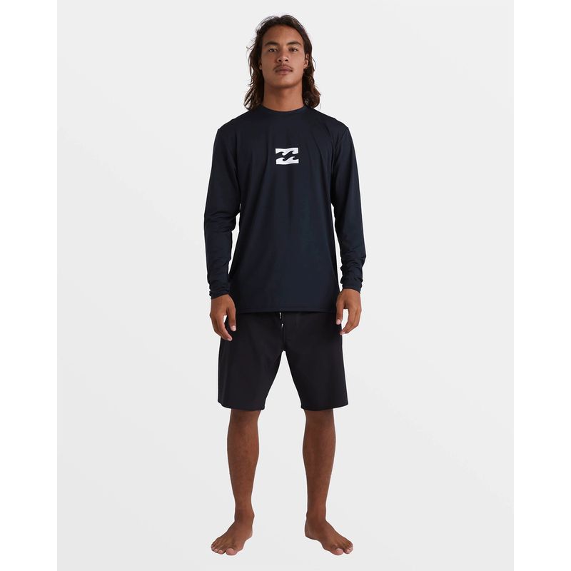 Lycra-Para-Hombre-Manga-Larga-All-Day-Wave-Negro-Billabong