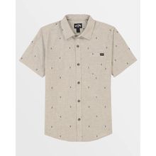 Camisa Para Niño Manga Corta Boys' All Day Jacquard Ss Shirt Beige Billabong