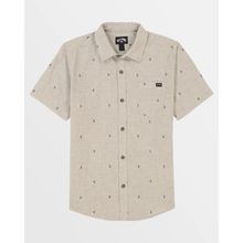 Camisa Para Niño Manga Corta Boys' All Day Jacquard Ss Shirt Beige Billabong