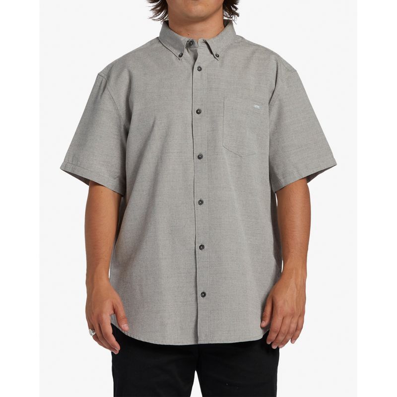 Camisa-Para-Hombre-Manga-Corta-All-Day-Ss-Gris-Billabong