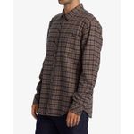 Camisa-Para-Hombre-Manga-Larga-Coastline-Flannel-Marron-Billabong